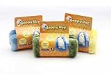 Multipet Happy Hut 5-Inch Plush Cage Hut for Birds, Aassorted Green, Blue and Yellow Colors