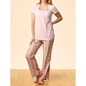 Buy A Pea in the Pod: Short Sleeve Shelf Bra Nursing Pajama Set by A Pea in the Pod