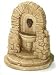Aged Tan Fountain in 1:12 Dollhouse Miniature Scale