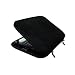 CaseCrown Double Memory Foam Netbook Pouch (Black Faux Suede) for Samsung N120 10.1-Inch Netbook
