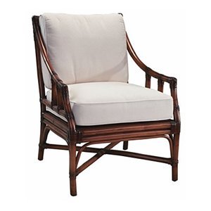 Selamat Designs Vegas Leather Wrapped Rattan Lounge Chair