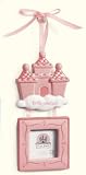 Ceramic Pink Princess Baby Girl Ornament/frame