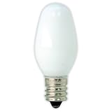 GE Lamps 20573 4-Watt Night Light, White C7 4CD, 4-Pack