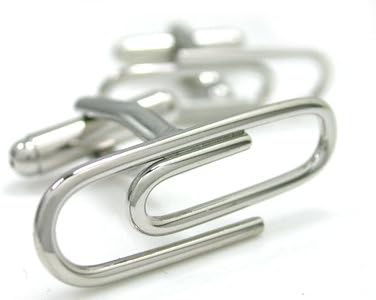 Novelty Paper Clips Cufflinks Gift Boxed