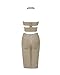 Whoinshop Women's Sleeveless Skirt Set 2 Piece Cocktail Bandage Dress