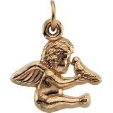 14k Yellow Gold Angel With Holy Spirit Medal 16x17mm - JewelryWeb
