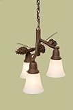 IMAGE OF Ponderosa Pine Glacier Pendant - 3 Light