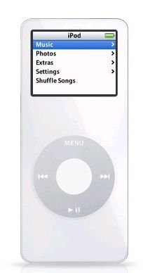 Childrens Toyshop  Electronics : Apple iPod nano - Digital player - flash 4 GB - AAC, MP3 - display: 1.5" - white