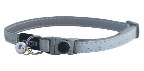 Rogz Catz Small 3/8-Inch Urban Cat Safeloc Breakaway Clip Adjustable, Reflective Cat Collar
