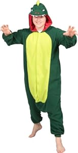 Kigs Adult Dinosaur Costume - Kigurumi Onesie Pyjamas; One Size