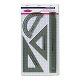 Staedtler Mars 4 pc Combination Math Set, Durable Plastic, 56932BK
