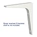 Ikea Shelf Bracket, Pack of 2, White
