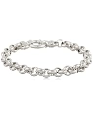 Italian Sterling Silver Light Flat Rolo Bracelet, 7.25"