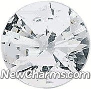 Round Birthstone April Floating Locket Charm by New Charms