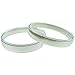 CocoFang 2PCS Men's Sprung Nickel Shirt Garters Sleeve Holders/Armbands Silver