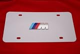 BMW M 3d Logo License Plate White E36 E46 M3 M5 M