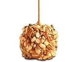 Gourmet Caramel Apples - Nut Covered - 2 Pack, 1 apple with almonds and 1 apple with mixed nuts