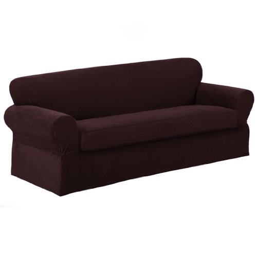 Maytex Carter Slipcover Sofa, Burgundy