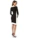 PattyBoutik Women's Color Block Boat Neck Long Sleeve Dress