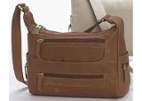 G.A.L. Smooth Front Pocket Leather Handbag