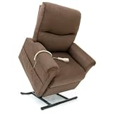 3-position, Full Recline Chaise Lounger Lift Chair Brown