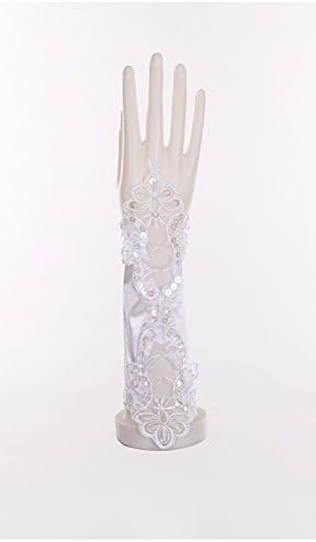 Melantha Fingerless Sequins Rhinestone Glove for Bridal