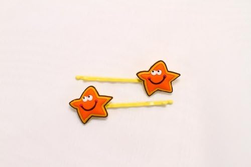 Keikihouse Hair Clip - Orange Star
