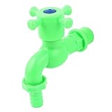 uxcell　水タップ　バルブディスペンサー蛇口　グリーン　プラスチック