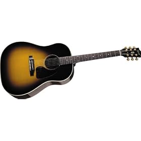 Gibson J-45 Rosewood Modern Classic Acoustic-Electric Guitar, Vintage Sunburst Gold Hardware