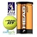 ヘッド テニスボール ヘッドATP 2球入り缶 : 男子ATPツアー使用率は圧倒的NO1!世界の常識高耐久公認球で日本の常識を覆しつつあります。何度も快適に使えれば地球にも優しい♪11ゲームしてもまだNEWボールみたい!
