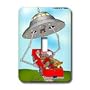 Londons Times Funny Aliens Cartoons - Illegal Abducted Aliens - Light Switch Covers - single toggle switch