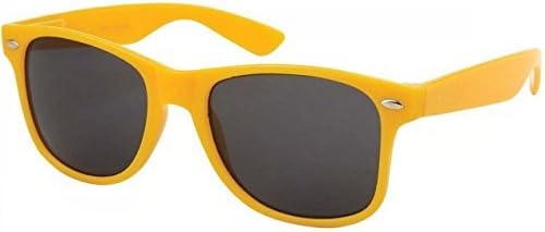 Wayfarer Sunglasses Classic 80's Vintage Style Design (Dxtreme Revo Red Trim)