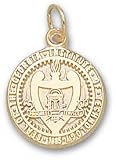 Georgia Tech Yellow Jackets Solid 10K Gold Seal 9/16'' Pendant