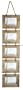 Chic & Shabby Rustic Natural Wooden Five Hanging Photo Frame Large 6x4"