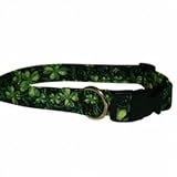 St Patrick's Day Touch of Luck Shamrock Dog Collar Sizes: S to XL