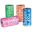 ClearQuest Brights Graffiti Style Poop Pick-up Pet Waste Bags assorted-color- 20-count