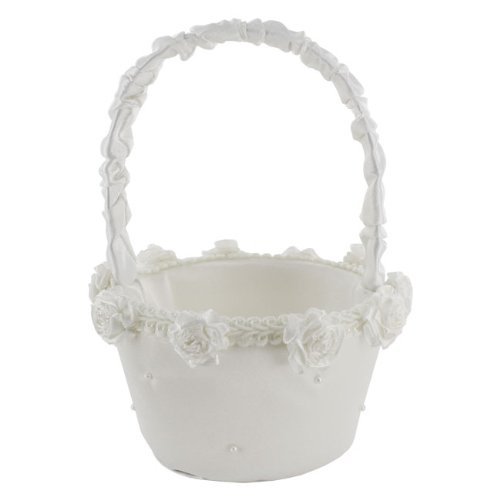 Ivory Flower Basket