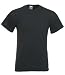 V-Neck plain blank short sleeve t-shirt Light Graphite Grey Large (41 - 43 inch chest)