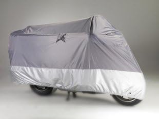 Light Weight Motorcycle cover GREY (L). Fits up to 84" length sport bike, dirt bike, small cruiser.