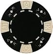 Clay Composite Ace King Poker Chips 25 11.5 gram Black Poker Chips
