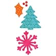 AccuQuilt Go Holiday Medley Fabric Cutting Die 55043