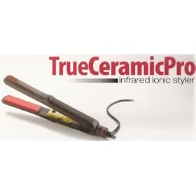TRUE CERAMIC PRO Infared Ionic Styler Flat Iron 1" (W/FREE GIFT)