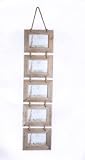 Five Hanging Driftwood Frames on Rope Holds 5 6x4 Photos