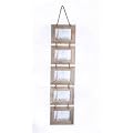 Chic & Shabby Rustic Natural Wooden Five Hanging Photo Frame Large 6x4"
