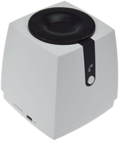 Baxia Square Stereo Bluetooth V2.1 Speaker, Portable Wireless Stereo Speaker System, Rechargeable Li-ion Battery,built-in 3.5mm Aux Port, Powerful Subwoofer Sound, Handsfree Speakerphone /FM Radio / Built in Mic for Calls/ Compatible with All Bluetooth Devices/ For Iphone / Ipad / Ipad Air / All Phones / All Android Devices/ Samsung Galaxy Phones and Tablets / Laptops / Pc Computers / Mp3 Players (White)