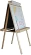 Beka Double-Sided Paper-Holder Easel, Wood Trays