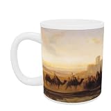 The Caravan (oil on canvas) by Alexandre Gabriel Decamps - Mug - Standard Size