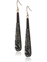 Kenneth Cole New York "Pave Splash" Pave Stick Linear Drop Earrings