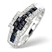 9ct Sapphire & Diamond Ring.