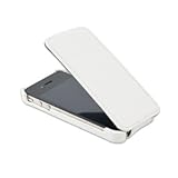 iGet Flip Cover Case for iPhone 4 - Ultra Slim Design - WHITE